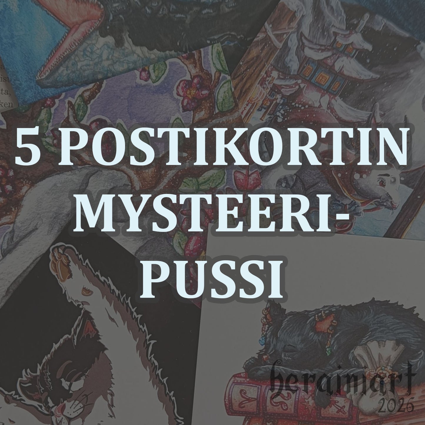5 postikortin mysteeripussi