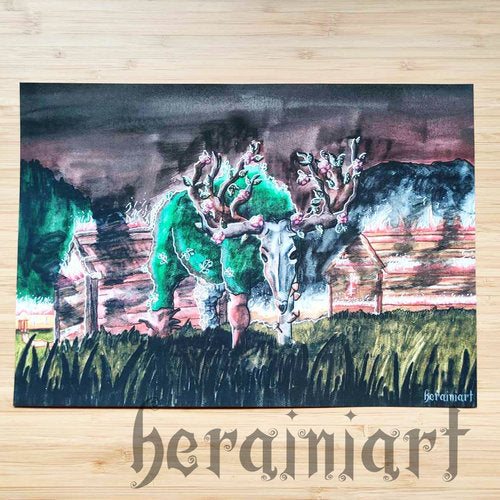 Hiiden hirvi 2 -A4 juliste