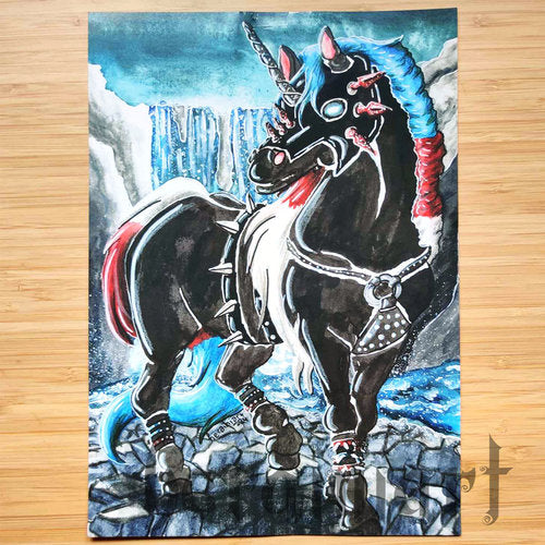 Goottiyksisarvinen -A4 juliste