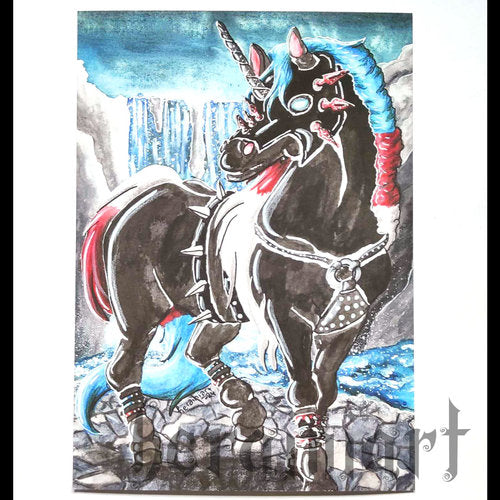 Goottiyksisarvinen -postikortti