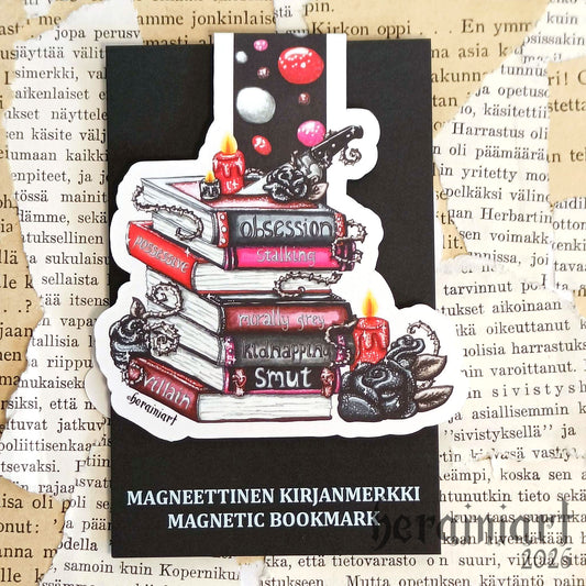 Synkkä romantiikka -magneettinen kirjanmerkki