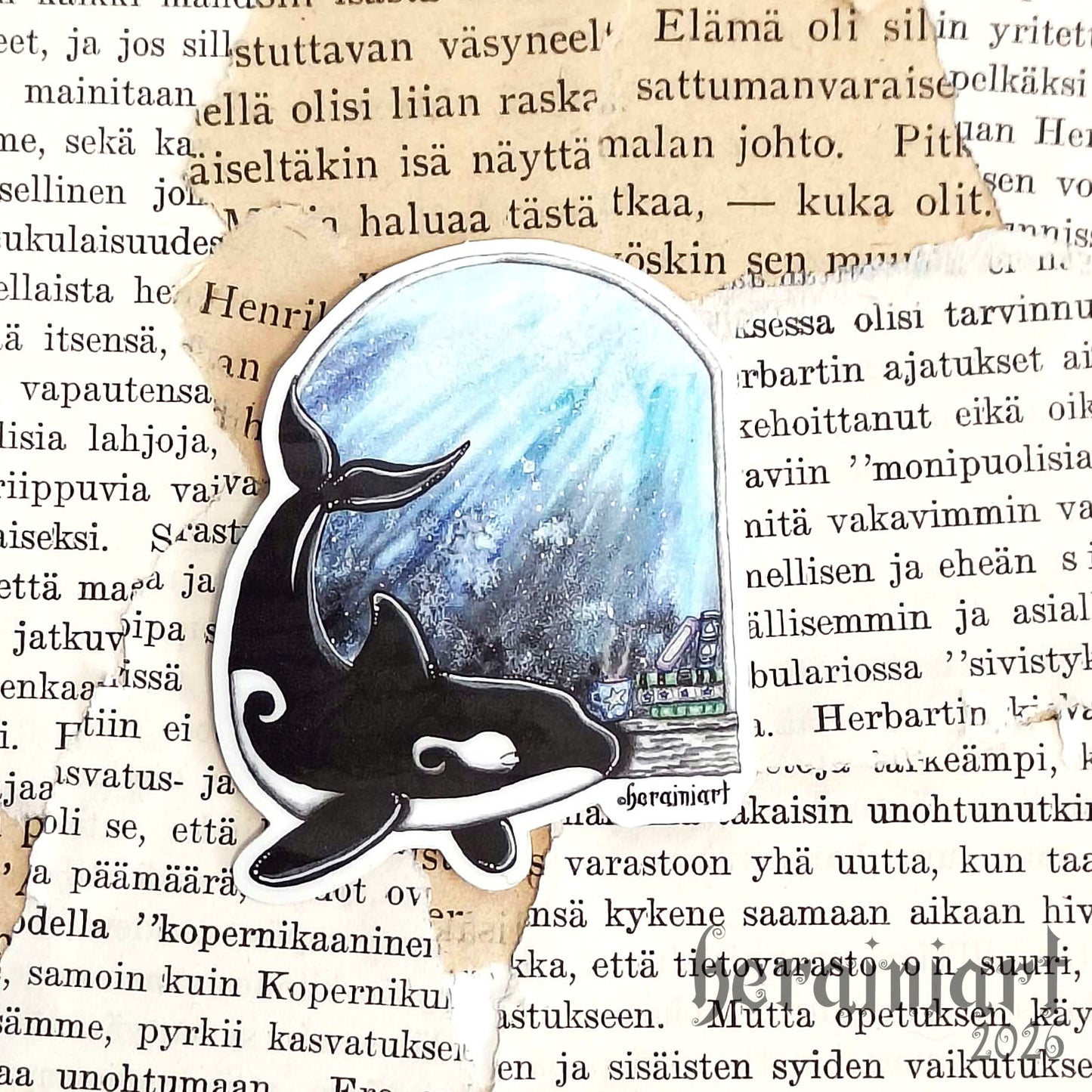 Merenalainen lukuhetki -vinyylitarra