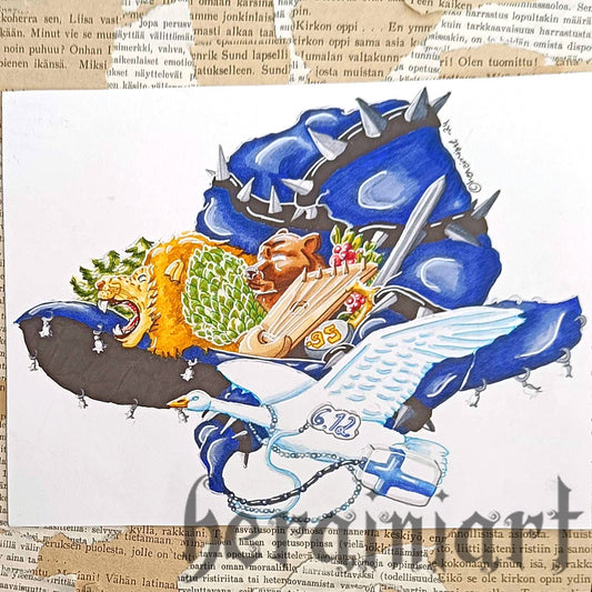 Suomihattu -alkuperäiskuvitus