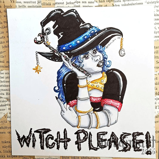 witch please! -alkuperäiskuvitus