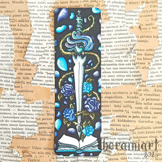 Sininen miekka -kirjanmerkki