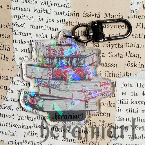 i would rather read books -akryyliavaimenperä