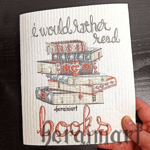 i would rather read books -sieniliina