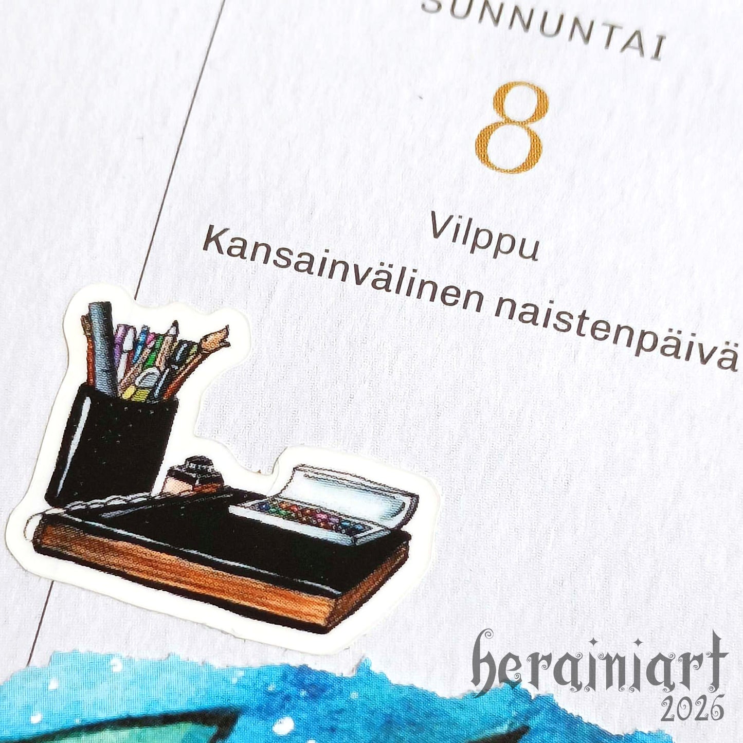 Taidepäivä -kalenteritarra