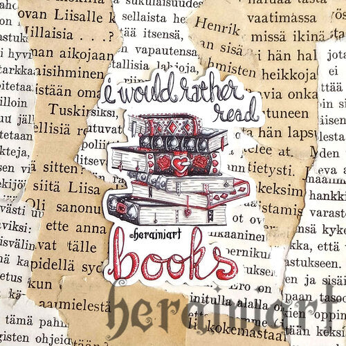 i would rather read books -vinyylitarra