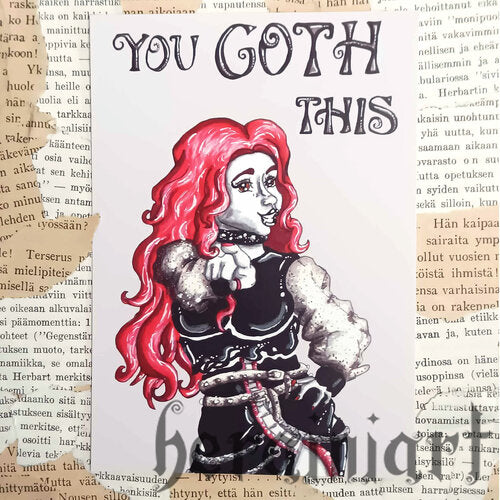 you goth this -postikortti