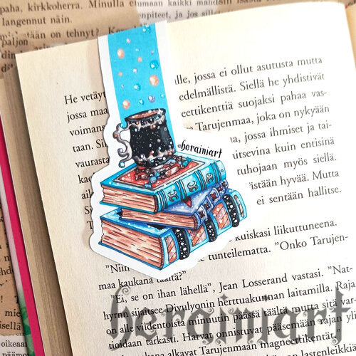 Siniset kirjat -magneettinen kirjanmerkki